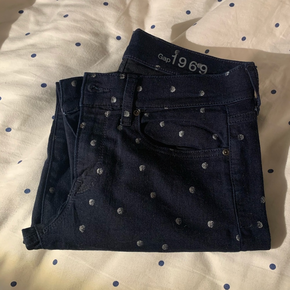 Size 27/4 Gap Polka Dot Legging Jeans